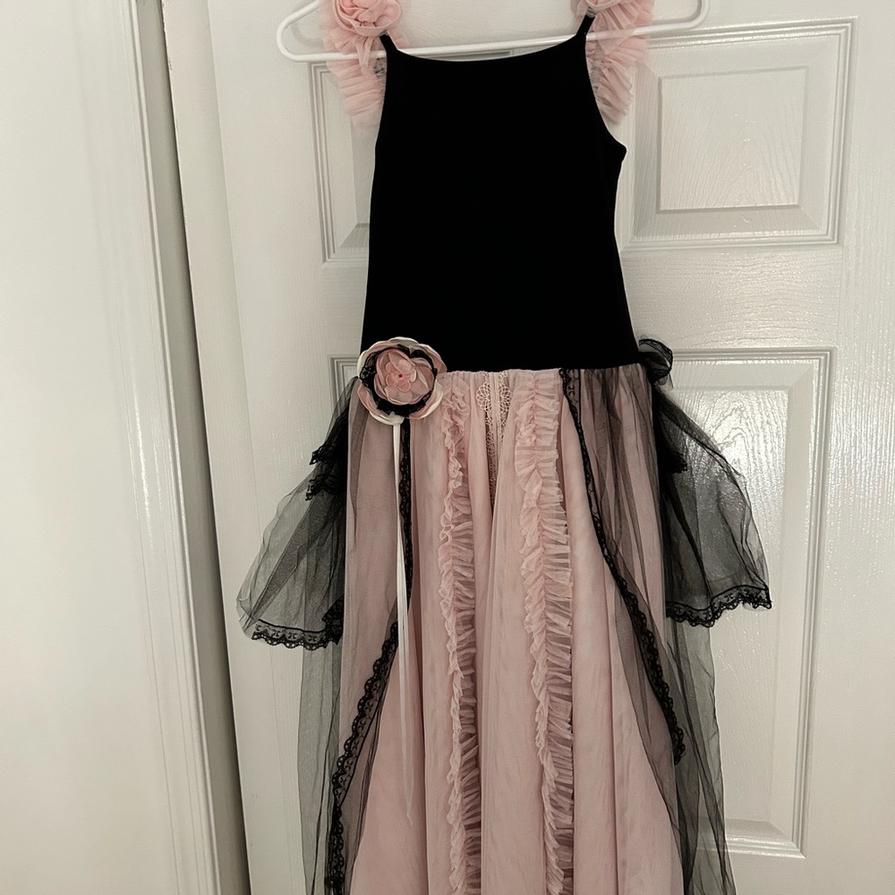 Dollcake long black and pink dress